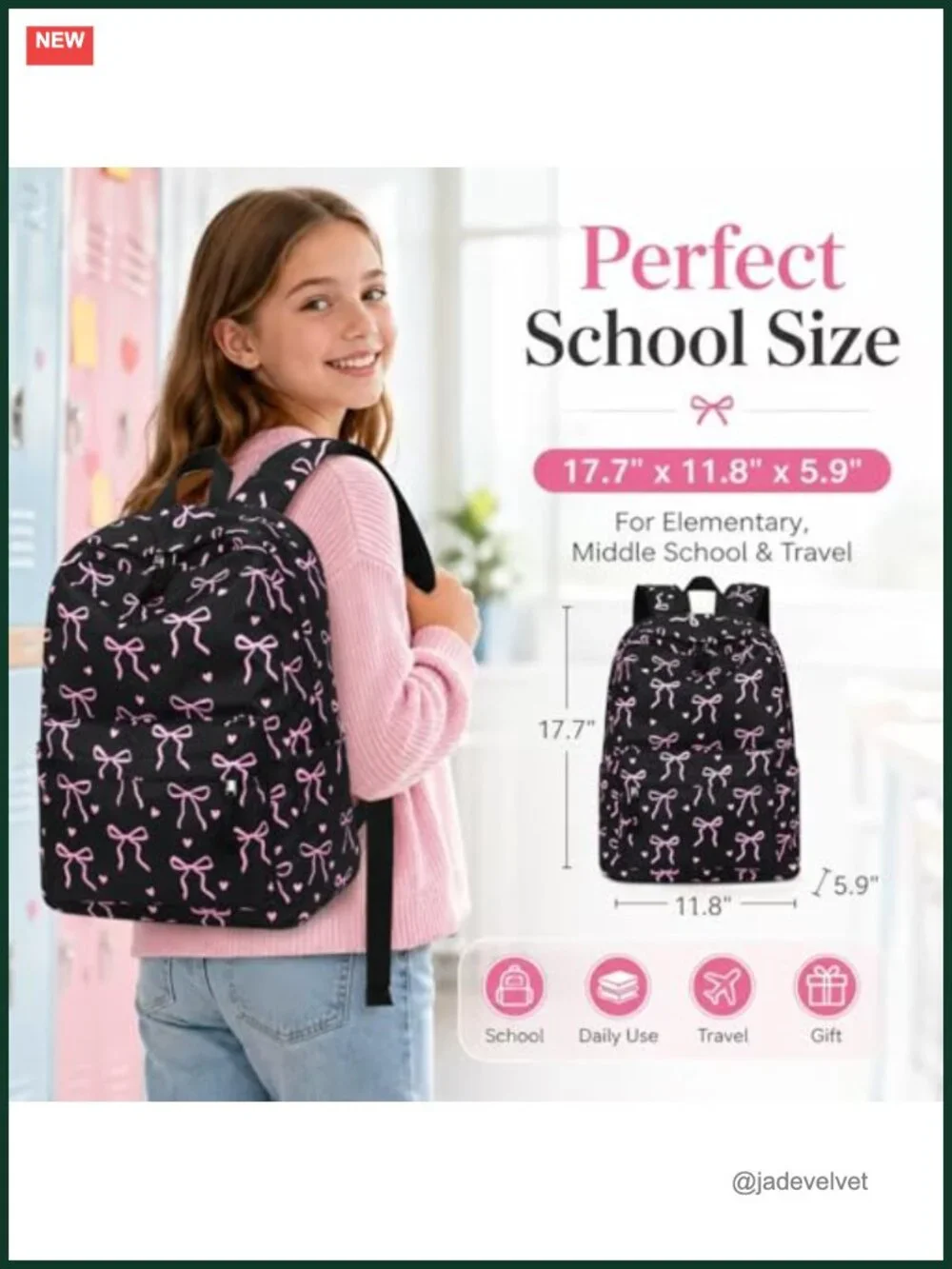 Backpack for Girls School Bookbag Laptop Backpack Elementary Middle School